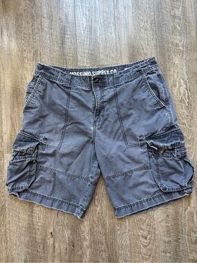 Mossimo Supply Co. Men’s Washed Blue Cargo Shorts